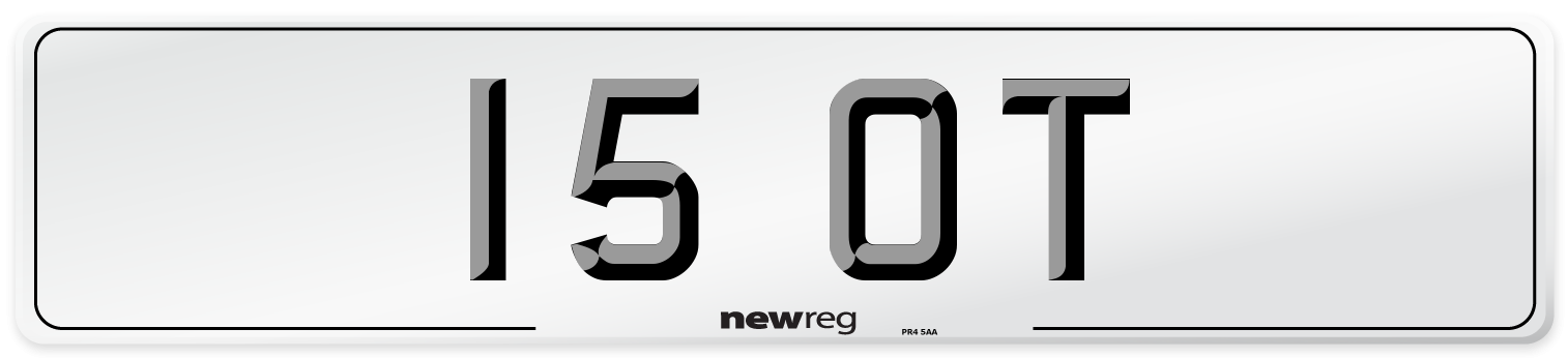 15 OT Number Plate from New Reg